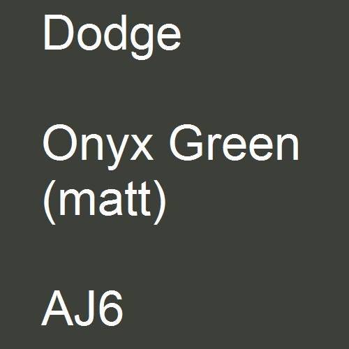 Dodge, Onyx Green (matt), AJ6.